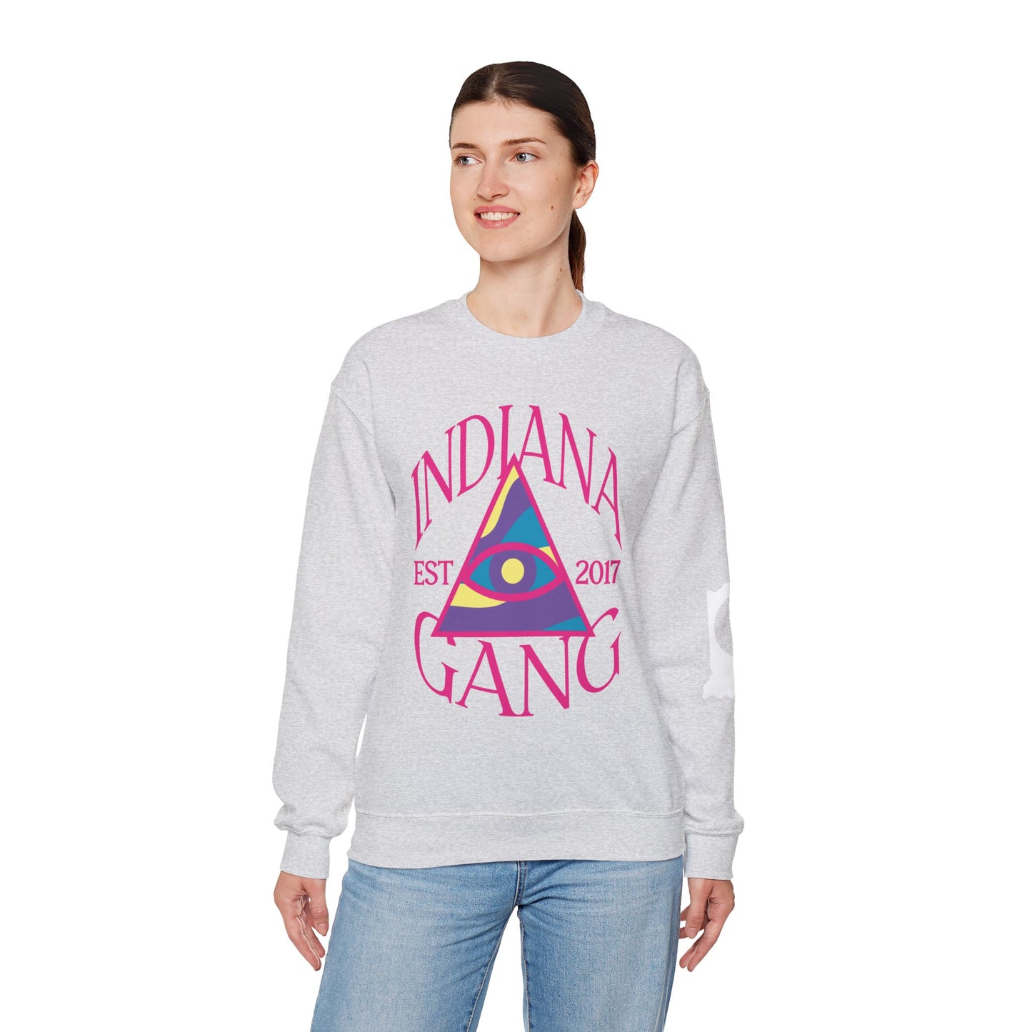 Ladies Indiana Gang Eyes Unisex Heavy Blend™ Crewneck Sweatshirt