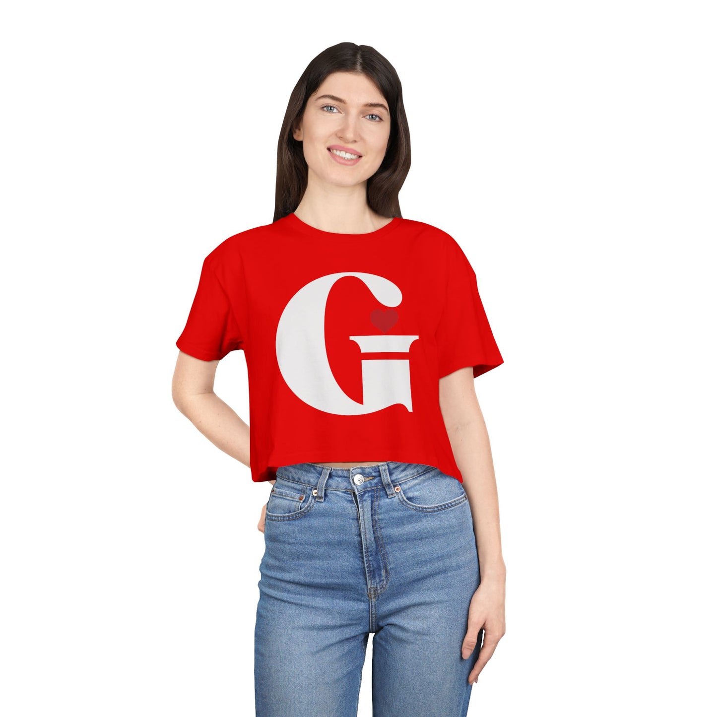 Indiana Gang Heart Women Crop Tee