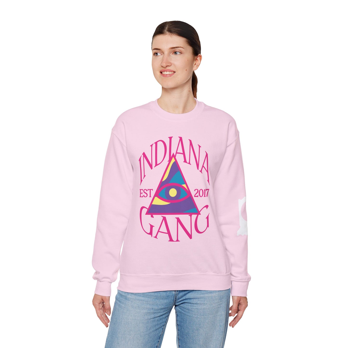 Ladies Indiana Gang Eyes Unisex Heavy Blend™ Crewneck Sweatshirt