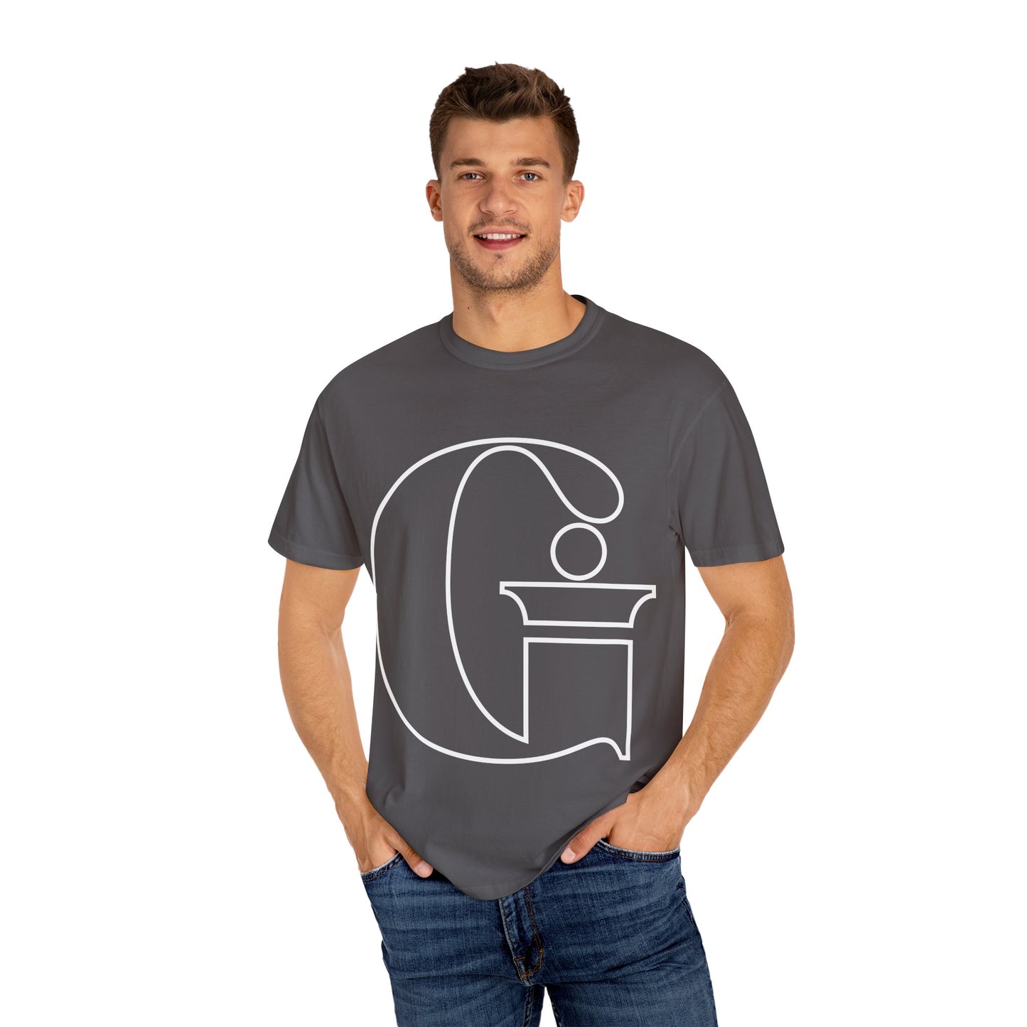 Indiana Gang Outline Logo Unisex Garment-Dyed T-shirt