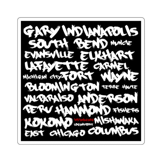 INDIANAGANG CITIES Square STICKER ACCESSORY