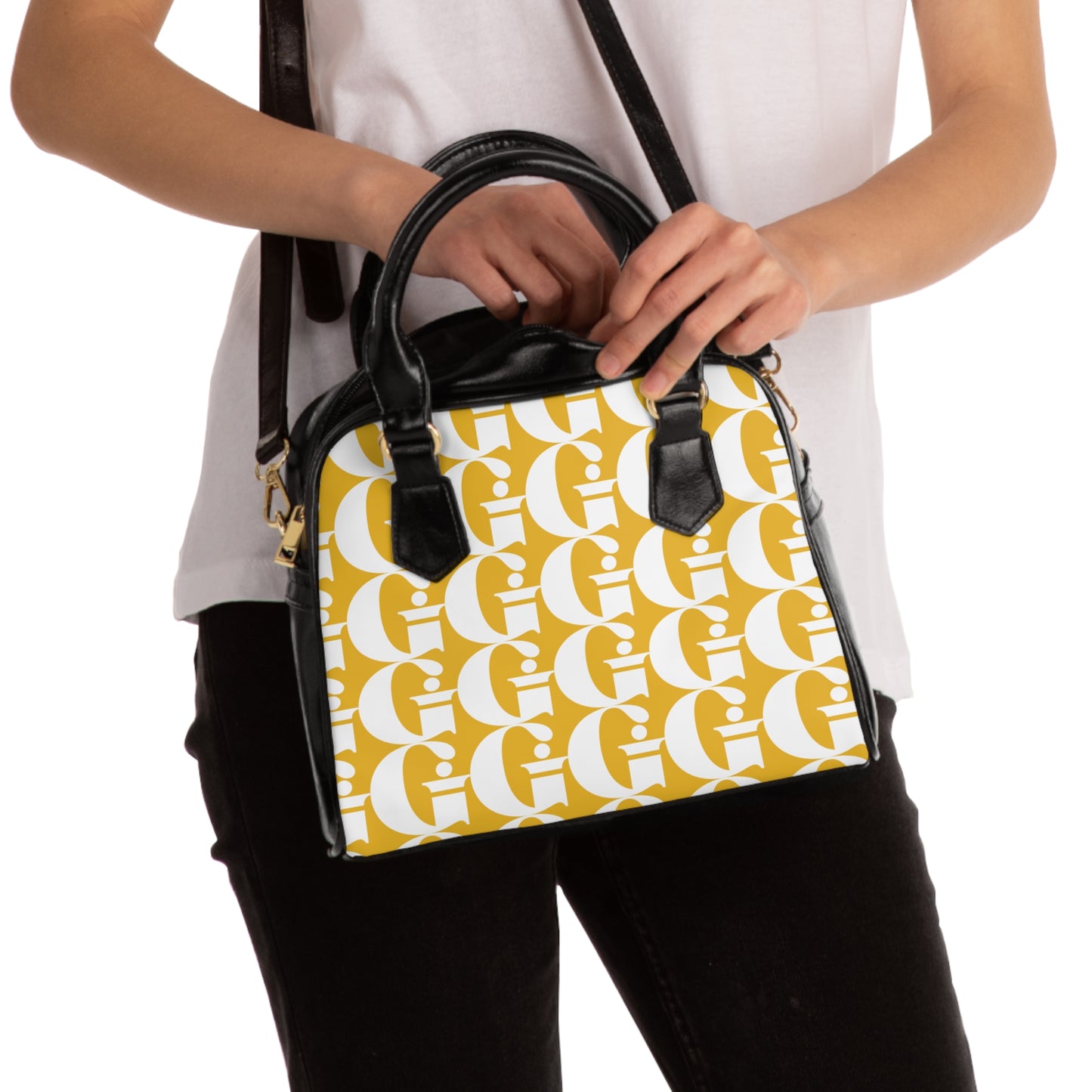 Indiana Gang Official Print Shoulder Yellow Handbag Accessory