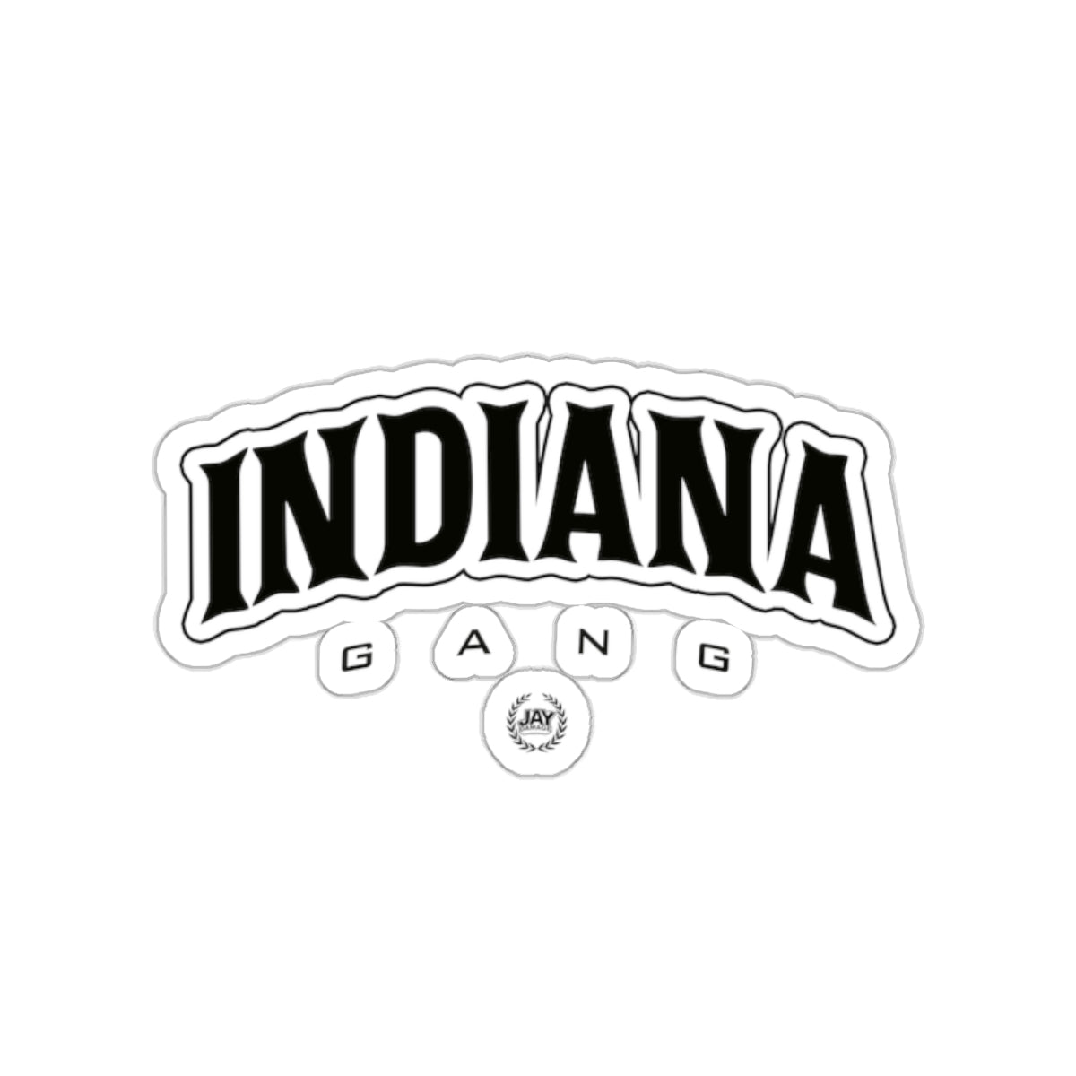 INDIANA GANG OFFICIAL LOGO STICKER ACCESSORY