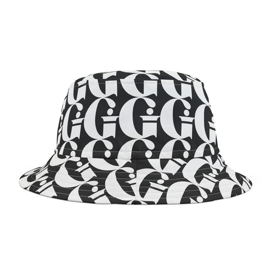 Indiana Gang Logo All Over Bucket Hat Black