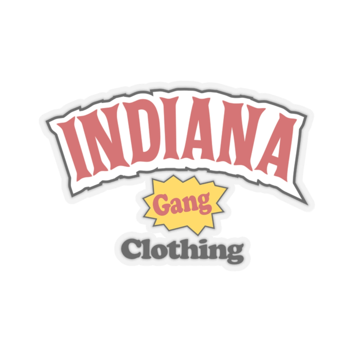 INDIANA GANG CLOTHING SMOKER STICKER ACCESSORY