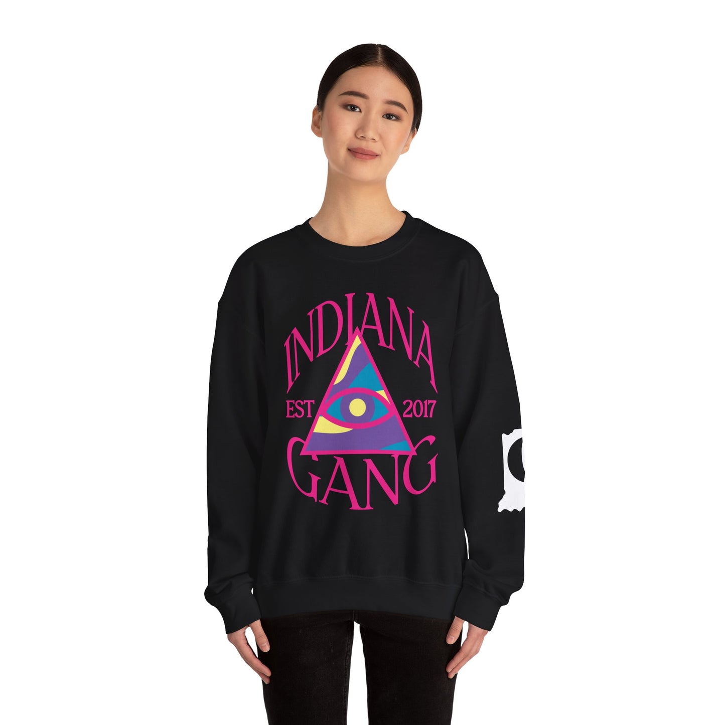 Ladies Indiana Gang Eyes Unisex Heavy Blend™ Crewneck Sweatshirt