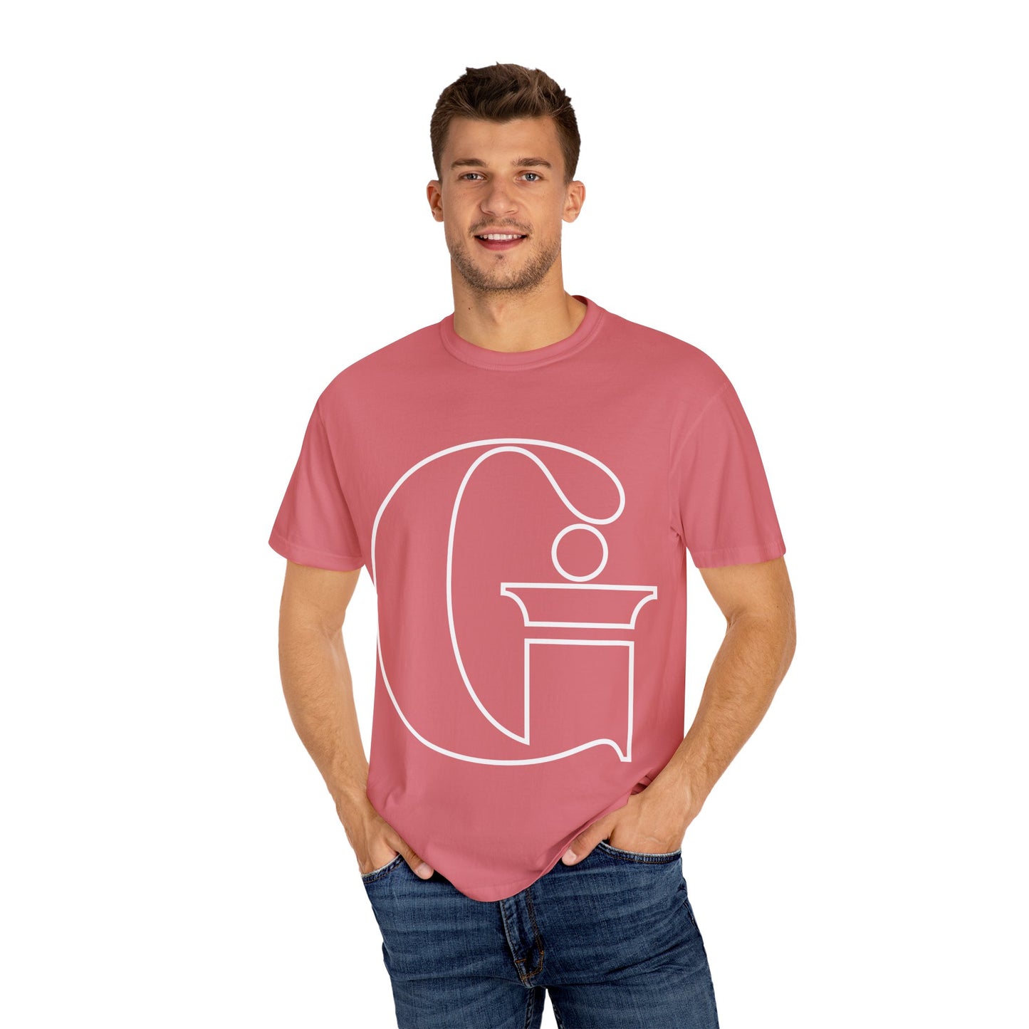 Indiana Gang Outline Logo Unisex Garment-Dyed T-shirt