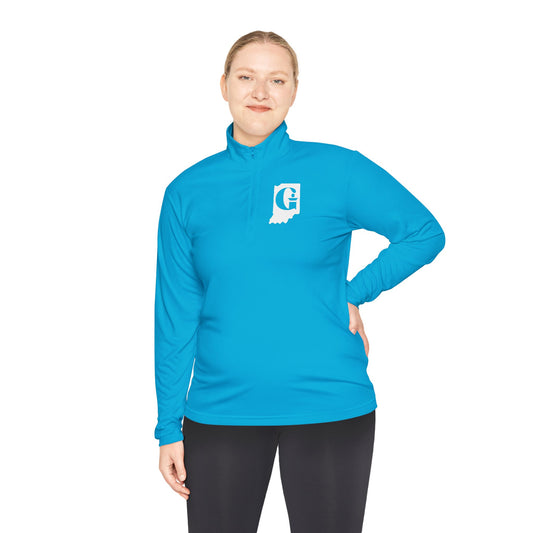 Indiana Heart Ladies Unisex Quarter-Zip Pullover