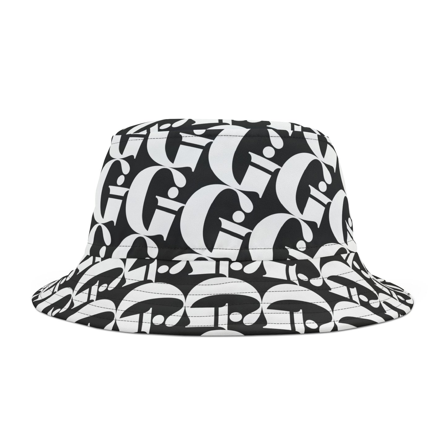 Indiana Gang Logo All Over Bucket Hat Black