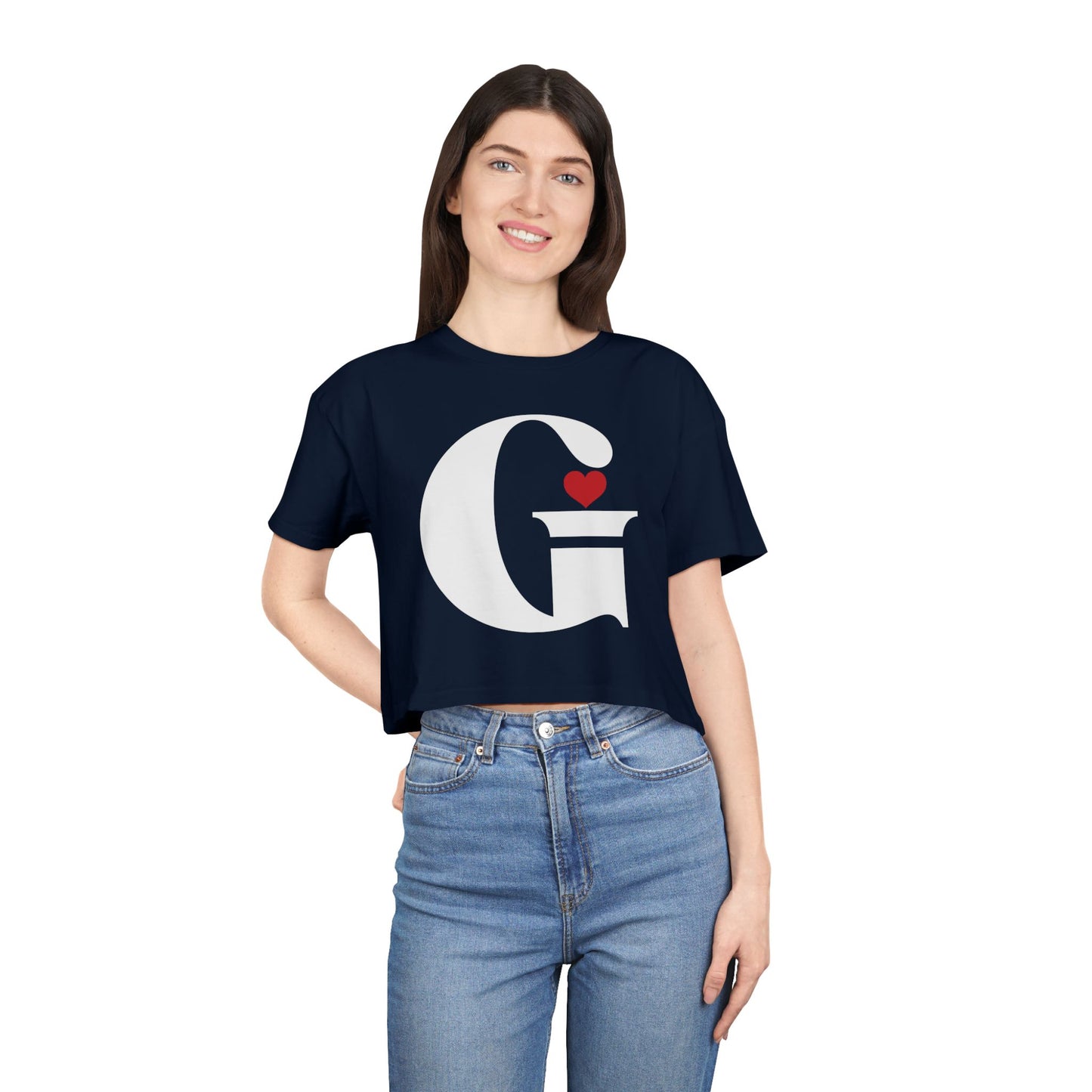 Indiana Gang Heart Women Crop Tee