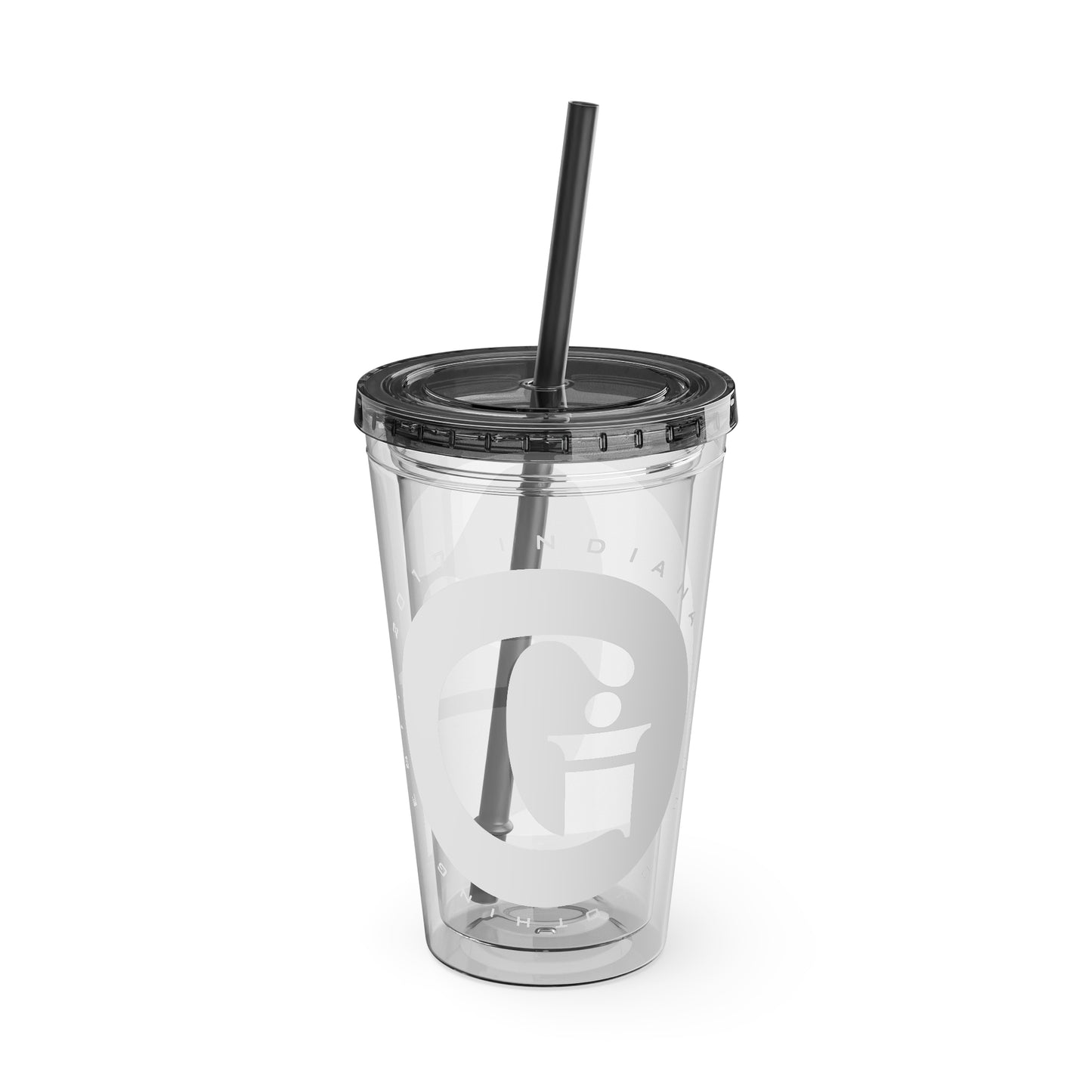 Indiana Gang Logo Sunsplash Tumbler with Straw, 16oz Accessory