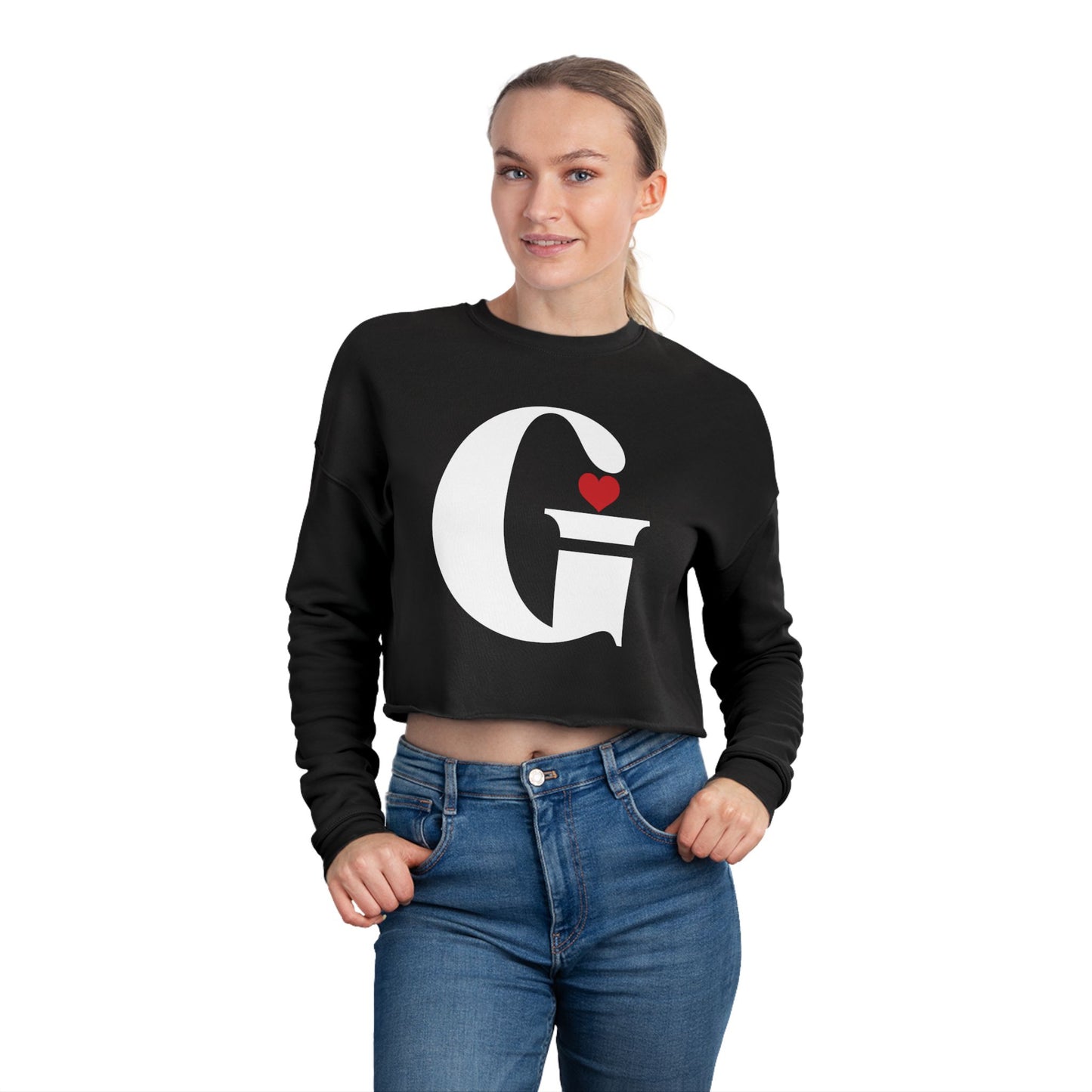 Indiana Gang Heart Women's Cropped Sweatshirt