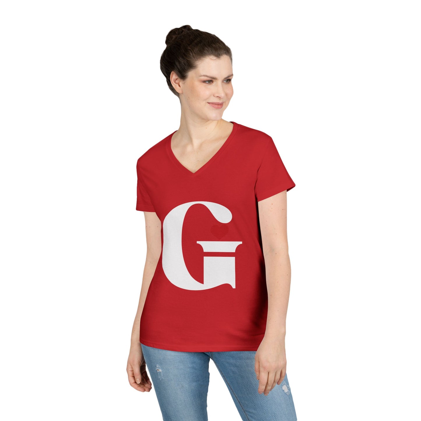 Indiana Gang Heart Ladies' V-Neck T-Shirt