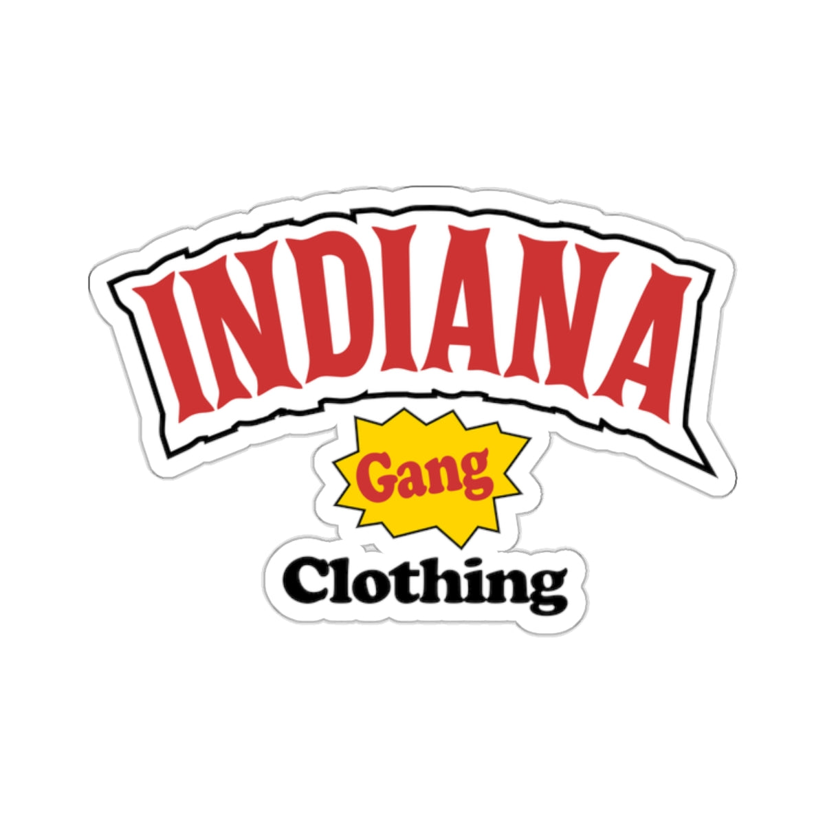 INDIANA GANG CLOTHING SMOKER STICKER ACCESSORY