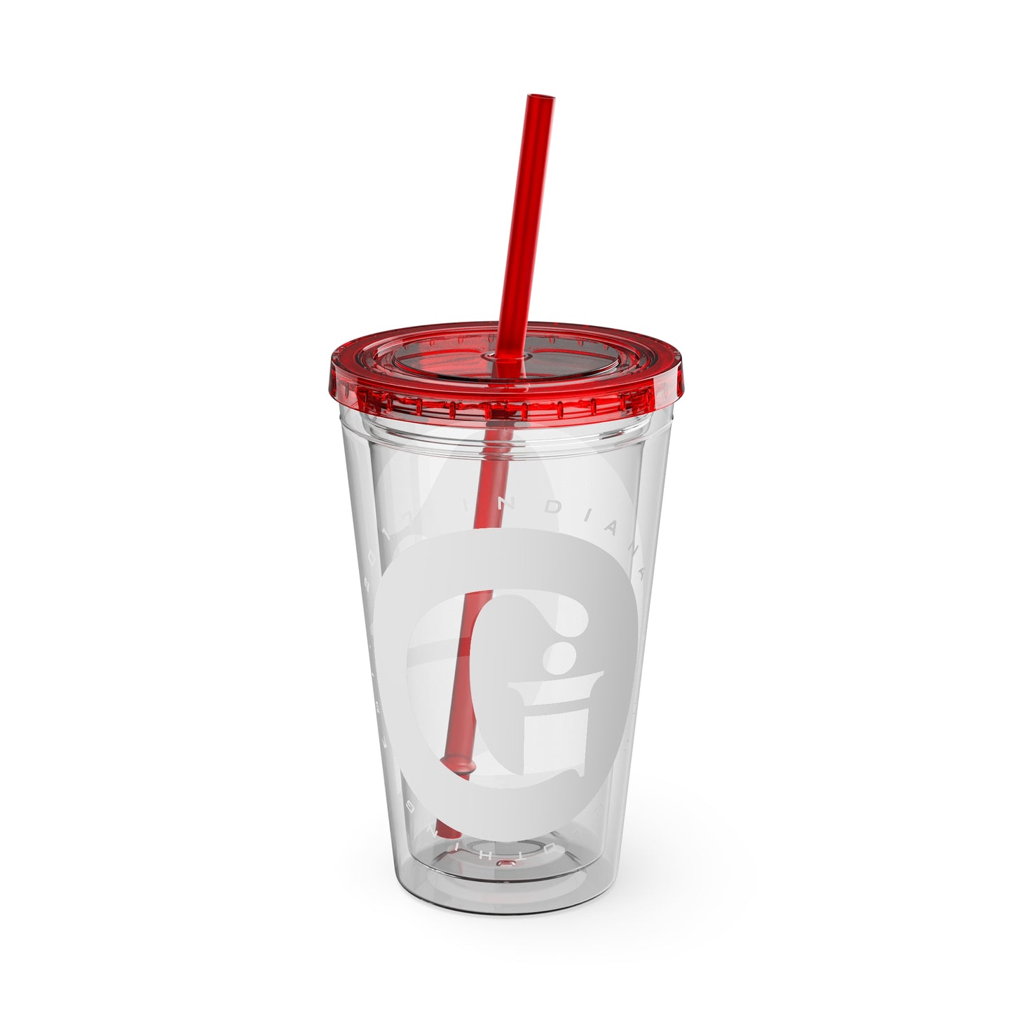 Indiana Gang Logo Sunsplash Tumbler with Straw, 16oz Accessory