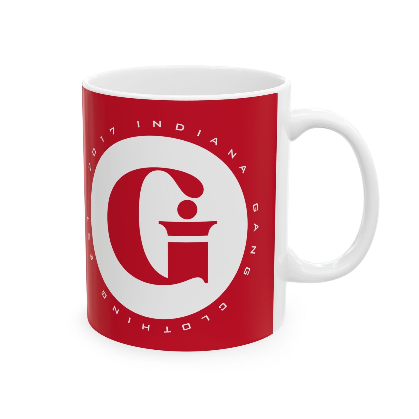 Indiana Gang Red Ceramic Mug, (11oz, 15oz) Accessory