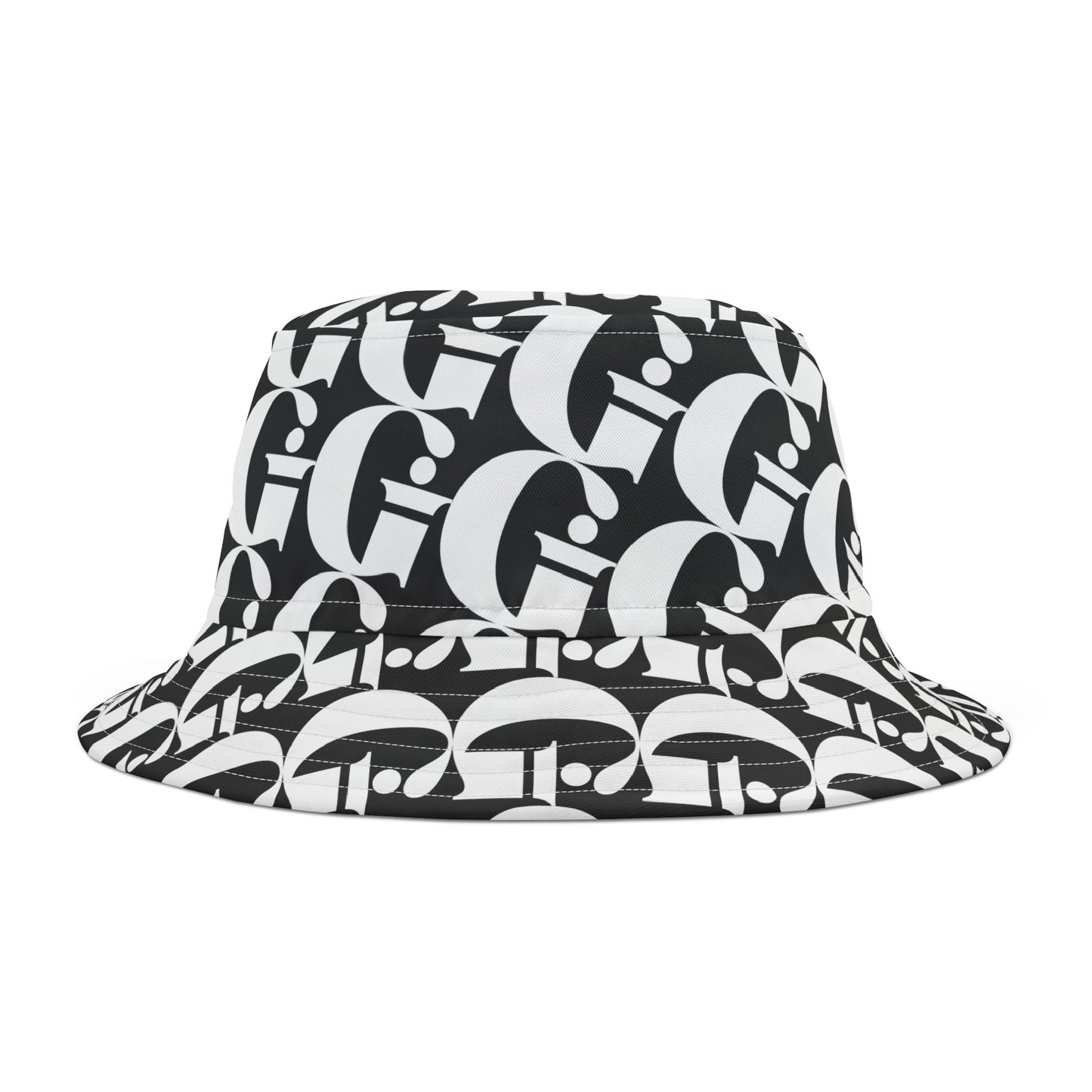 Indiana Gang Logo All Over Bucket Hat Black