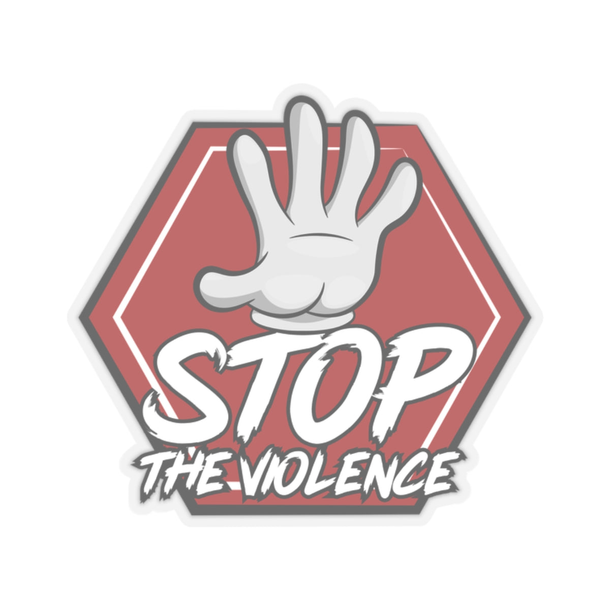 STOP THE VIOLENCE STICKER ACCESSORY