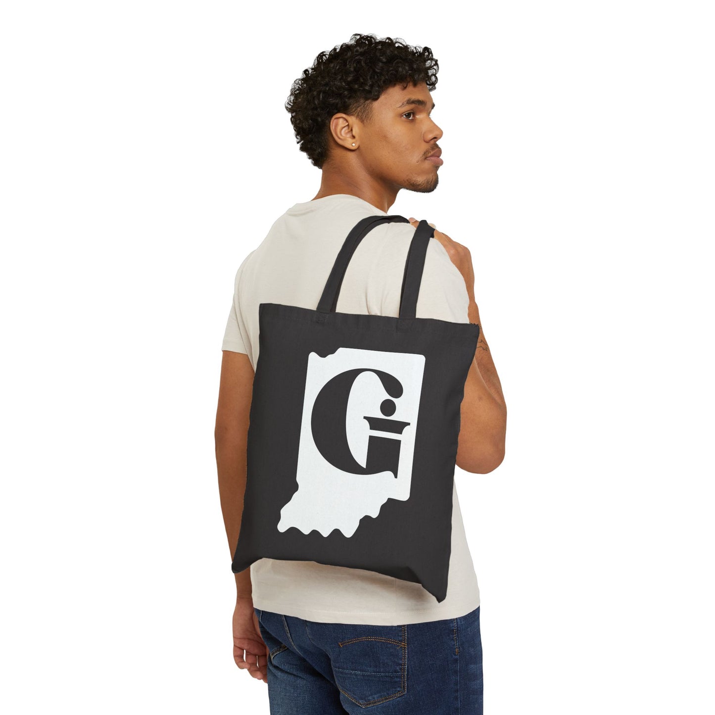 Indiana Gang Logo Cotton Canvas Tote Bag Accessory