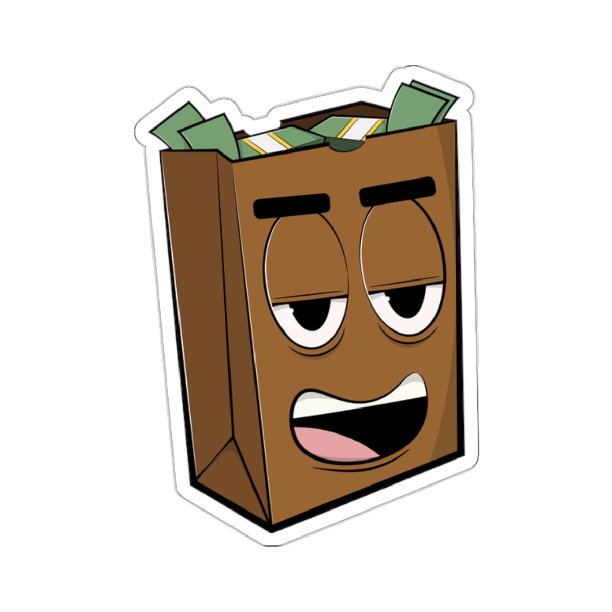 brown paper bag STICKER ACCESSORY