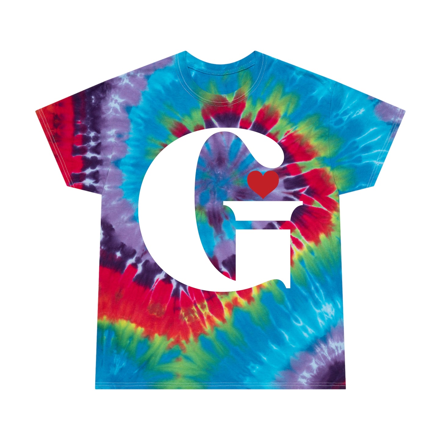 Indiana Gang Heart Ladies Tie-Dye Tee, Spiral