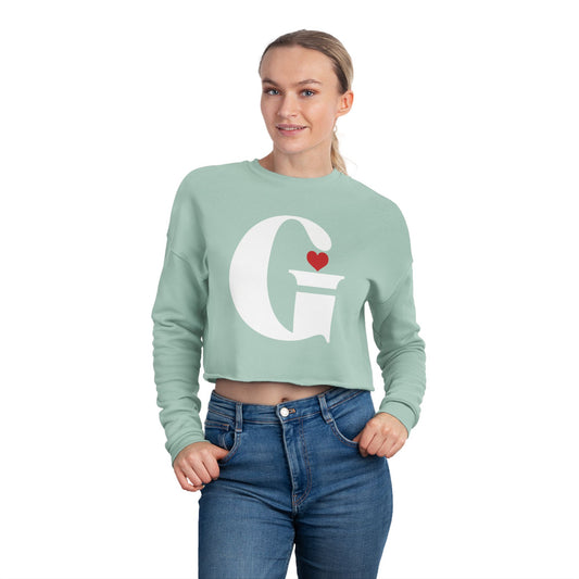 Indiana Gang Heart Women's Cropped Sweatshirt