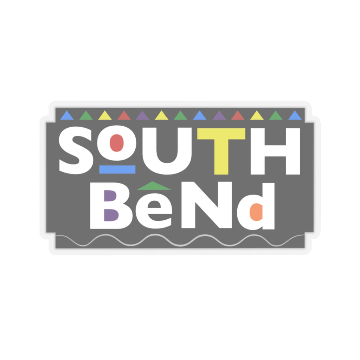 SOUTH BEND INDIANA 90'S VIBE STICKER ACCESSORY