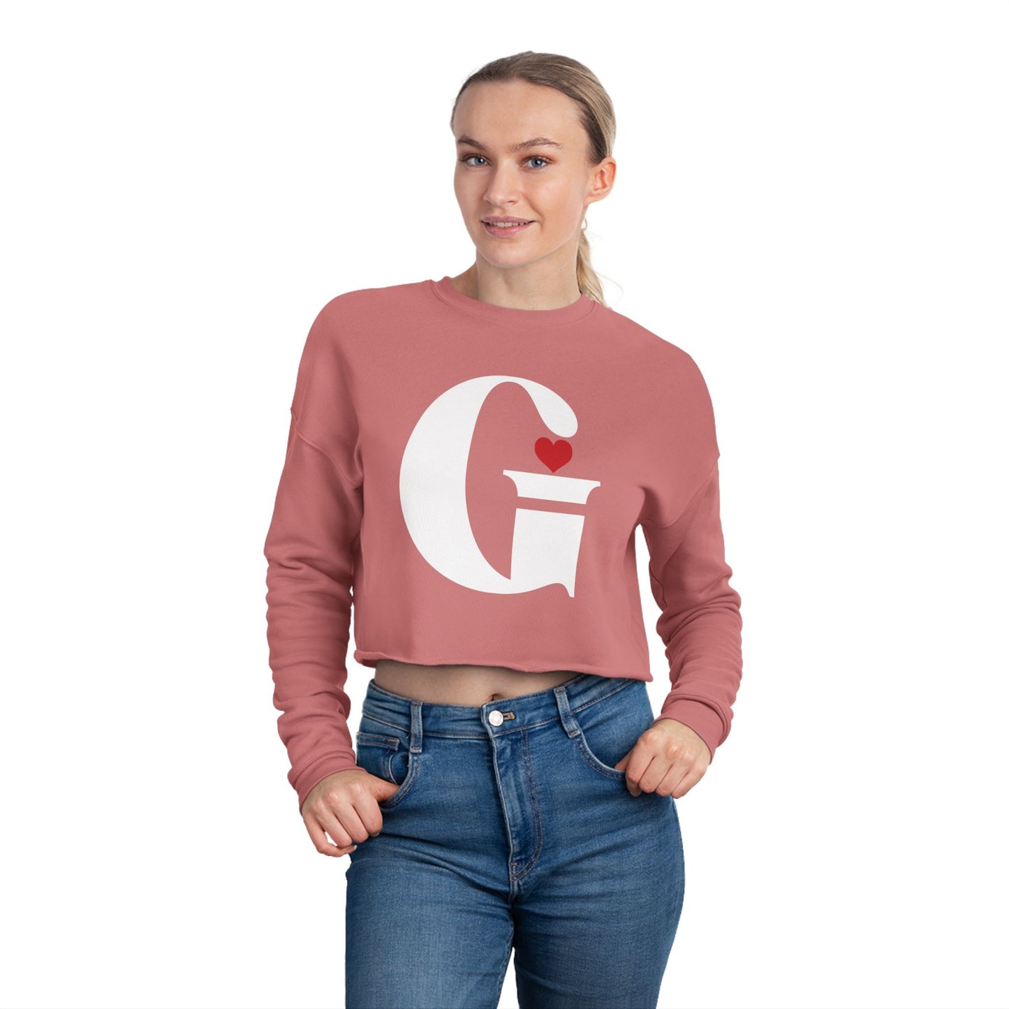 Indiana Gang Heart Women's Cropped Sweatshirt