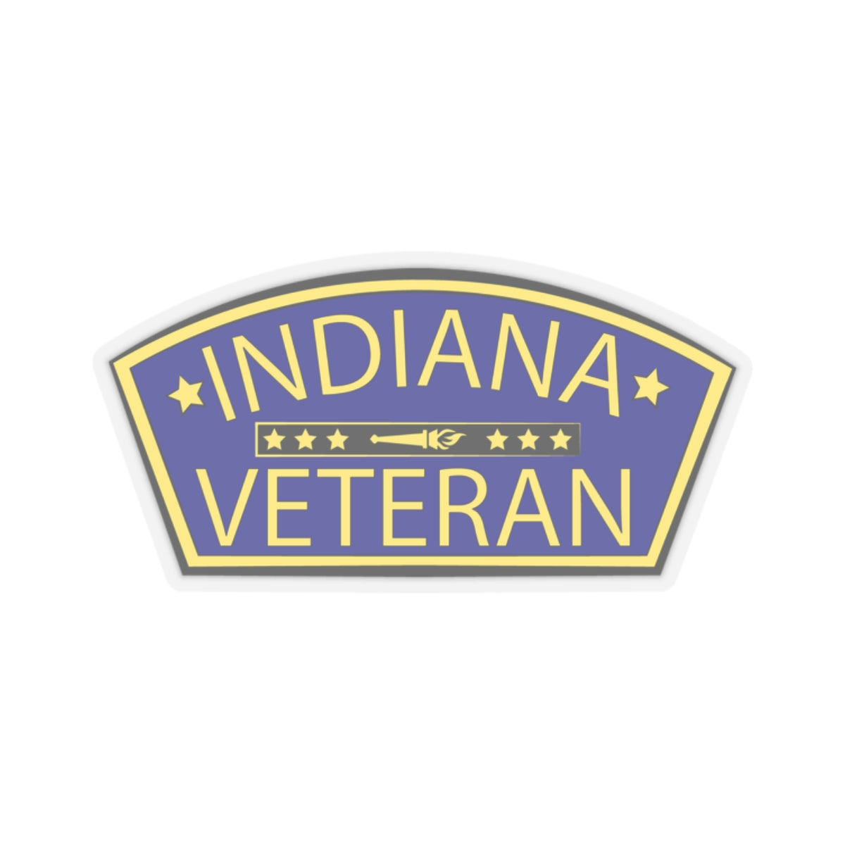 INDIANA VERTERAN STICKER ACCESSORY