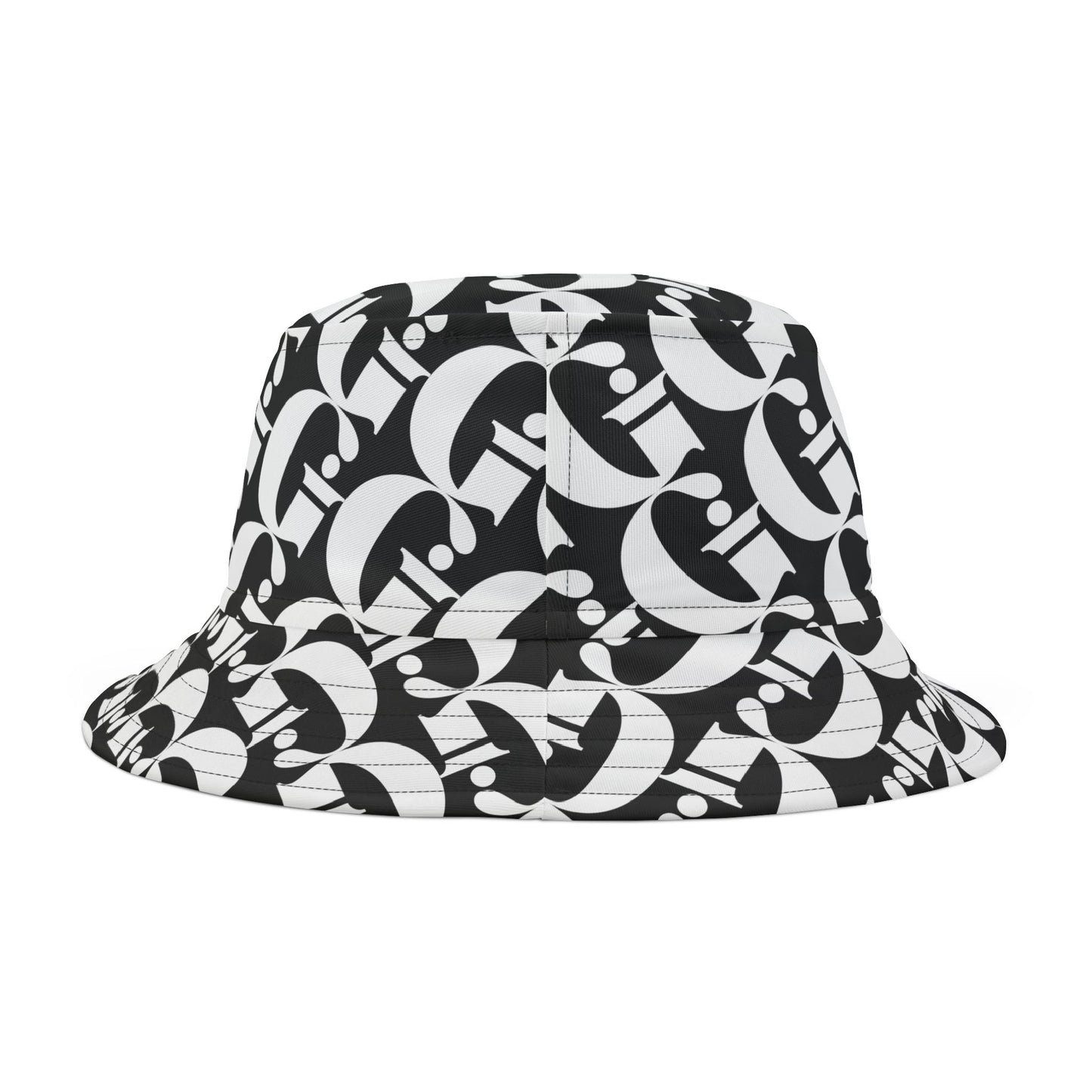 Indiana Gang Logo All Over Bucket Hat Black