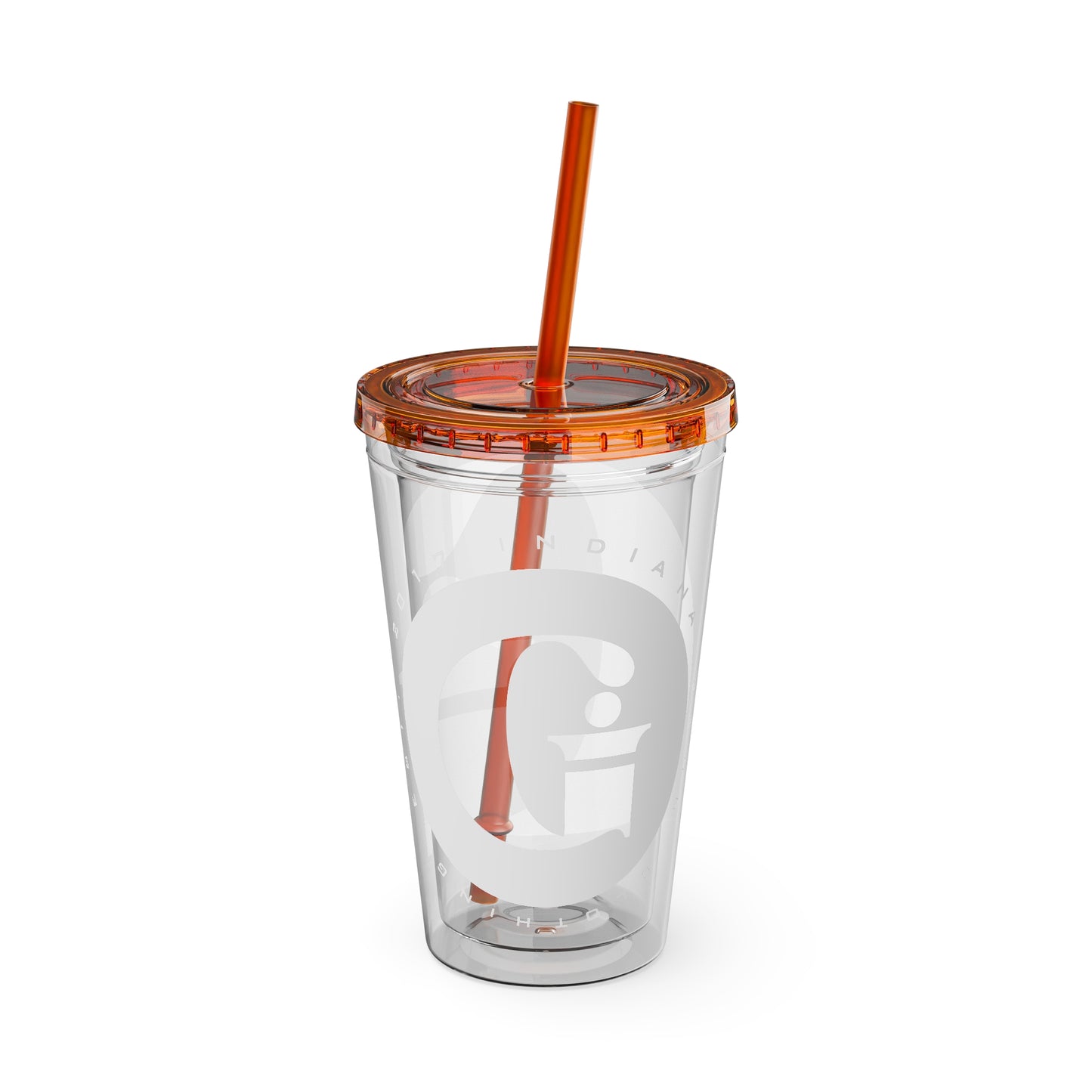 Indiana Gang Logo Sunsplash Tumbler with Straw, 16oz Accessory