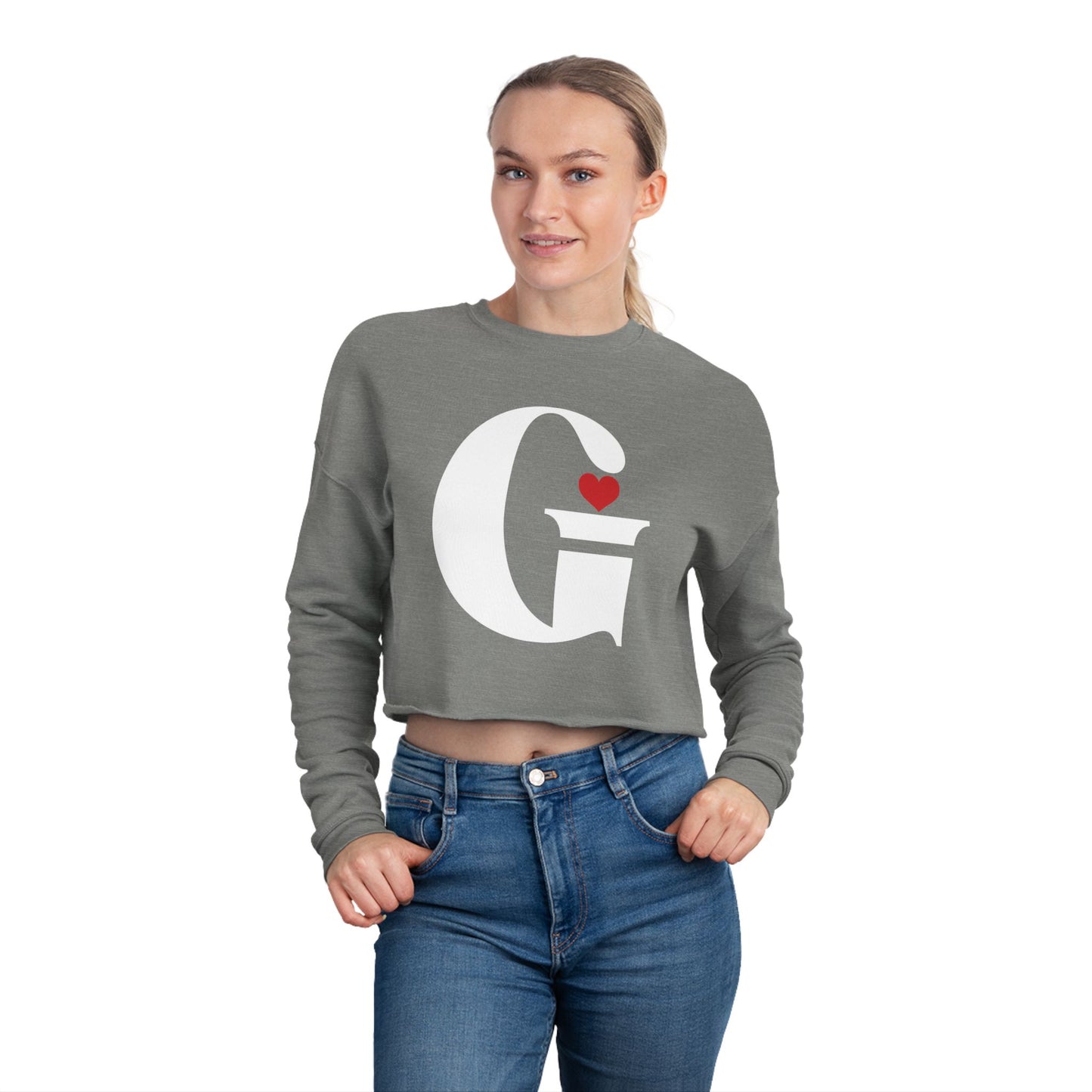 Indiana Gang Heart Women's Cropped Sweatshirt