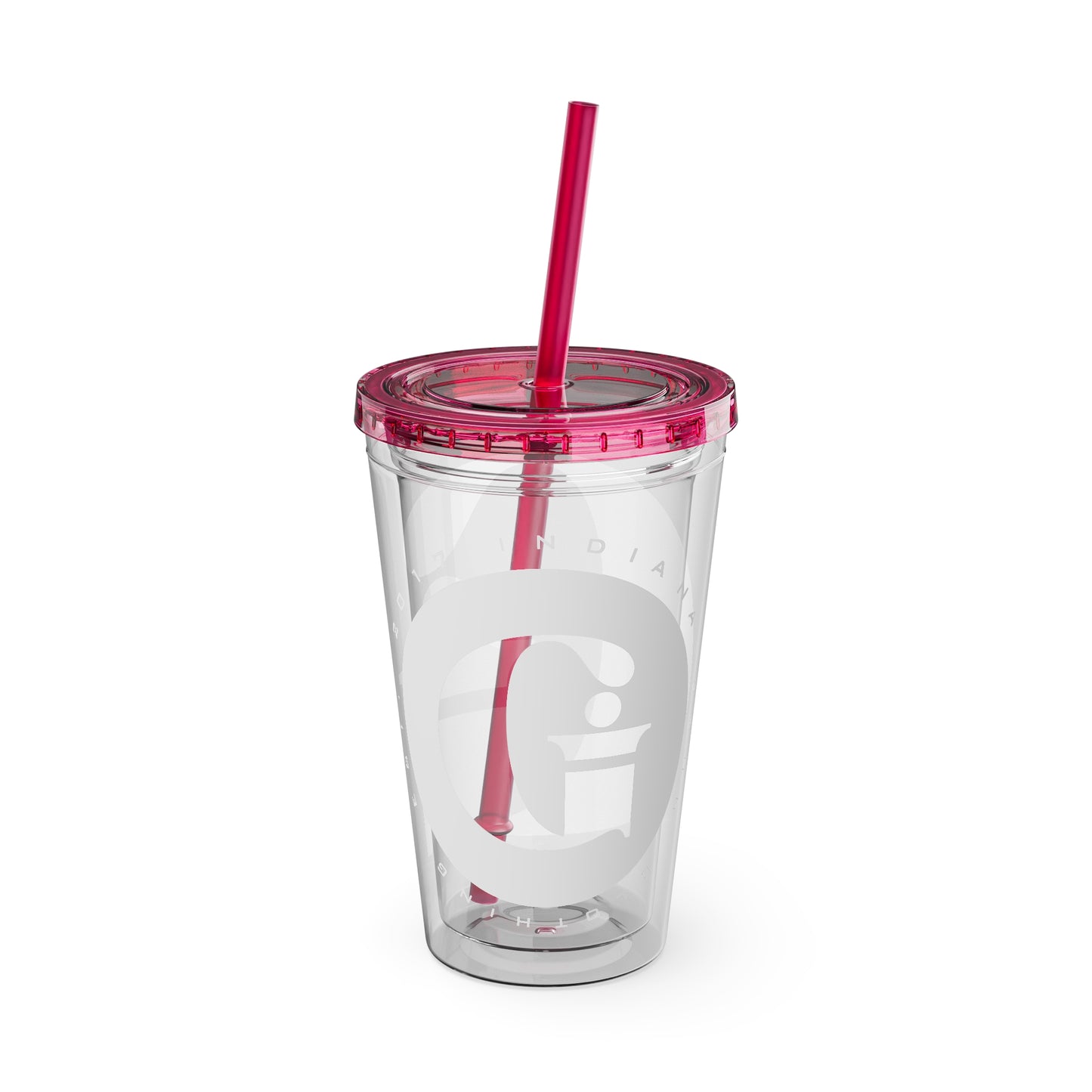 Indiana Gang Logo Sunsplash Tumbler with Straw, 16oz Accessory