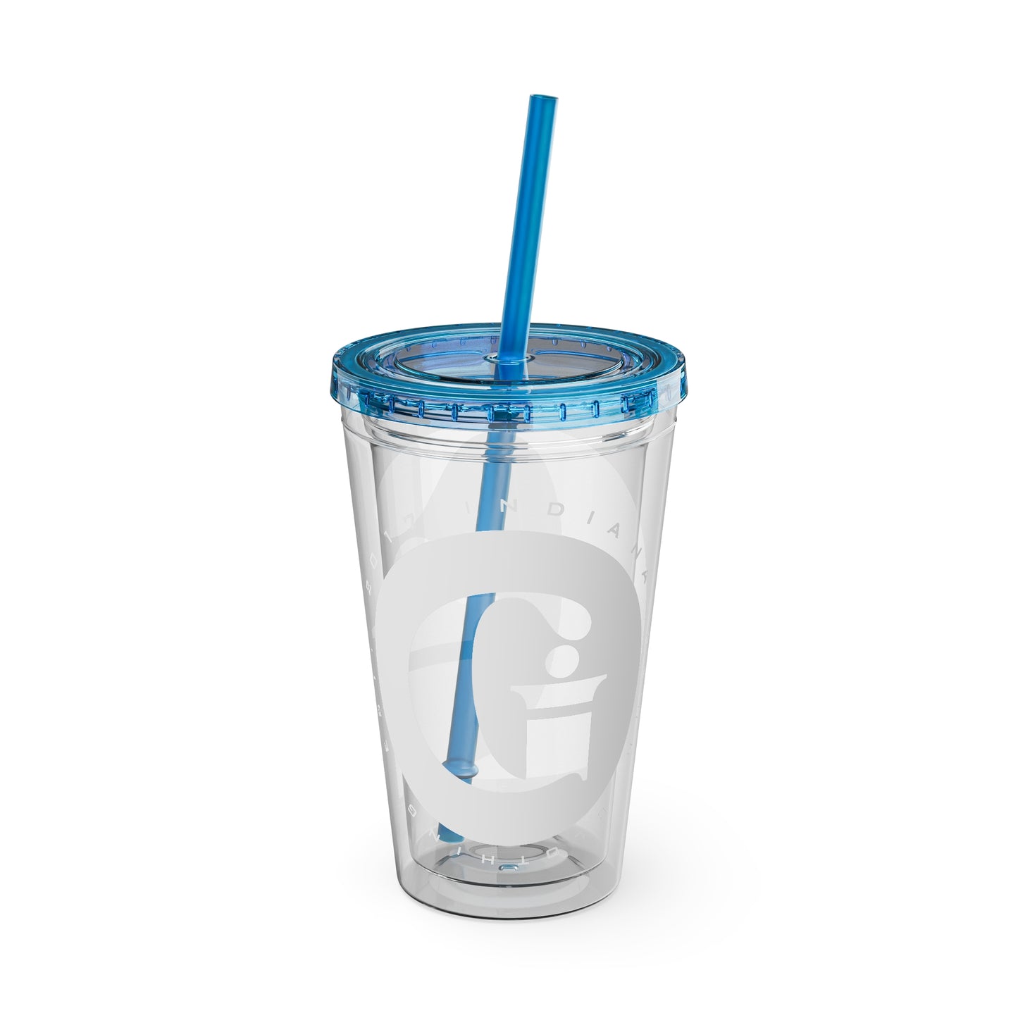 Indiana Gang Logo Sunsplash Tumbler with Straw, 16oz Accessory