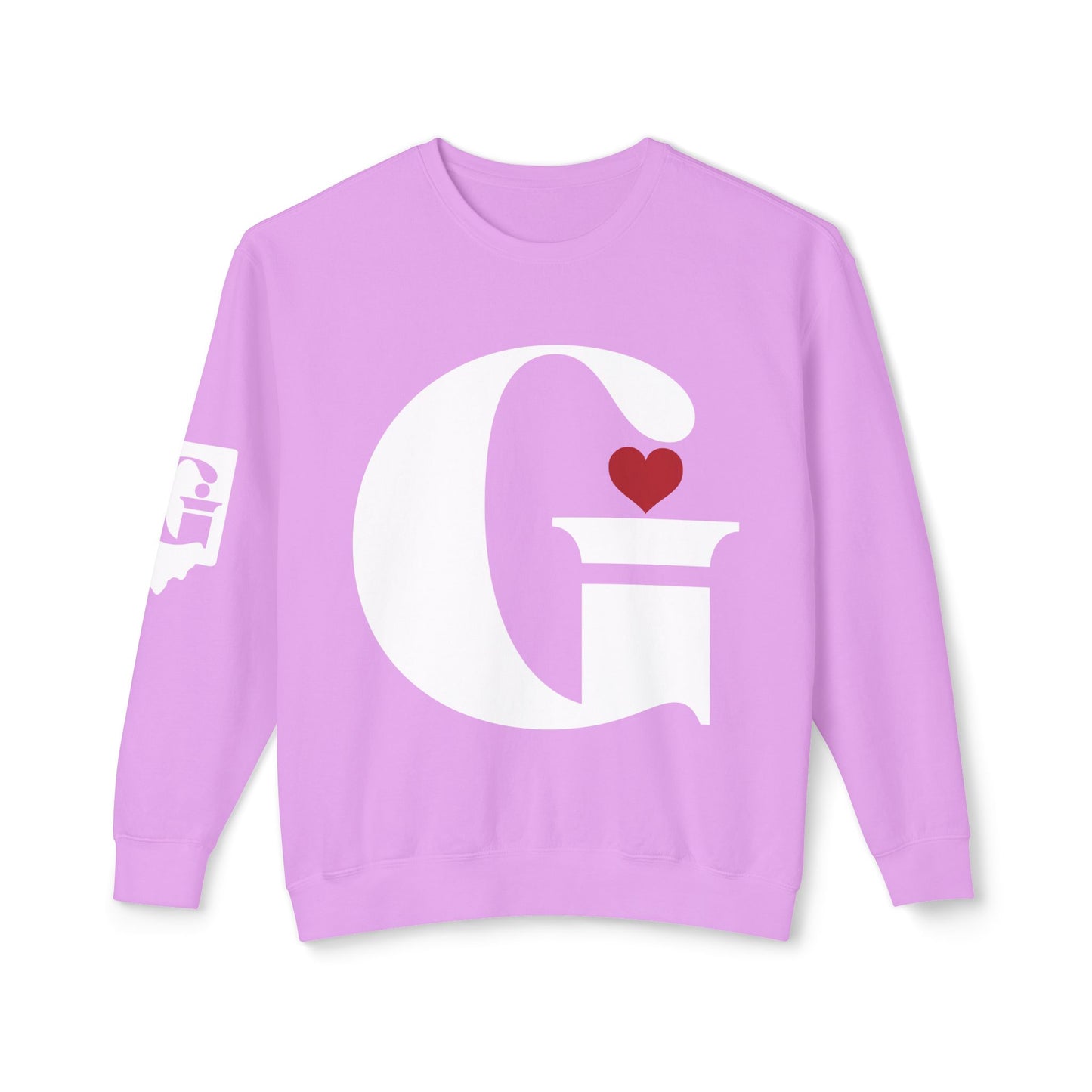 Indiana Gang Heart Unisex Ladies Lightweight Crewneck Sweatshirt