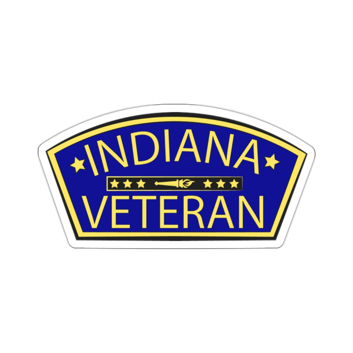 INDIANA VERTERAN STICKER ACCESSORY