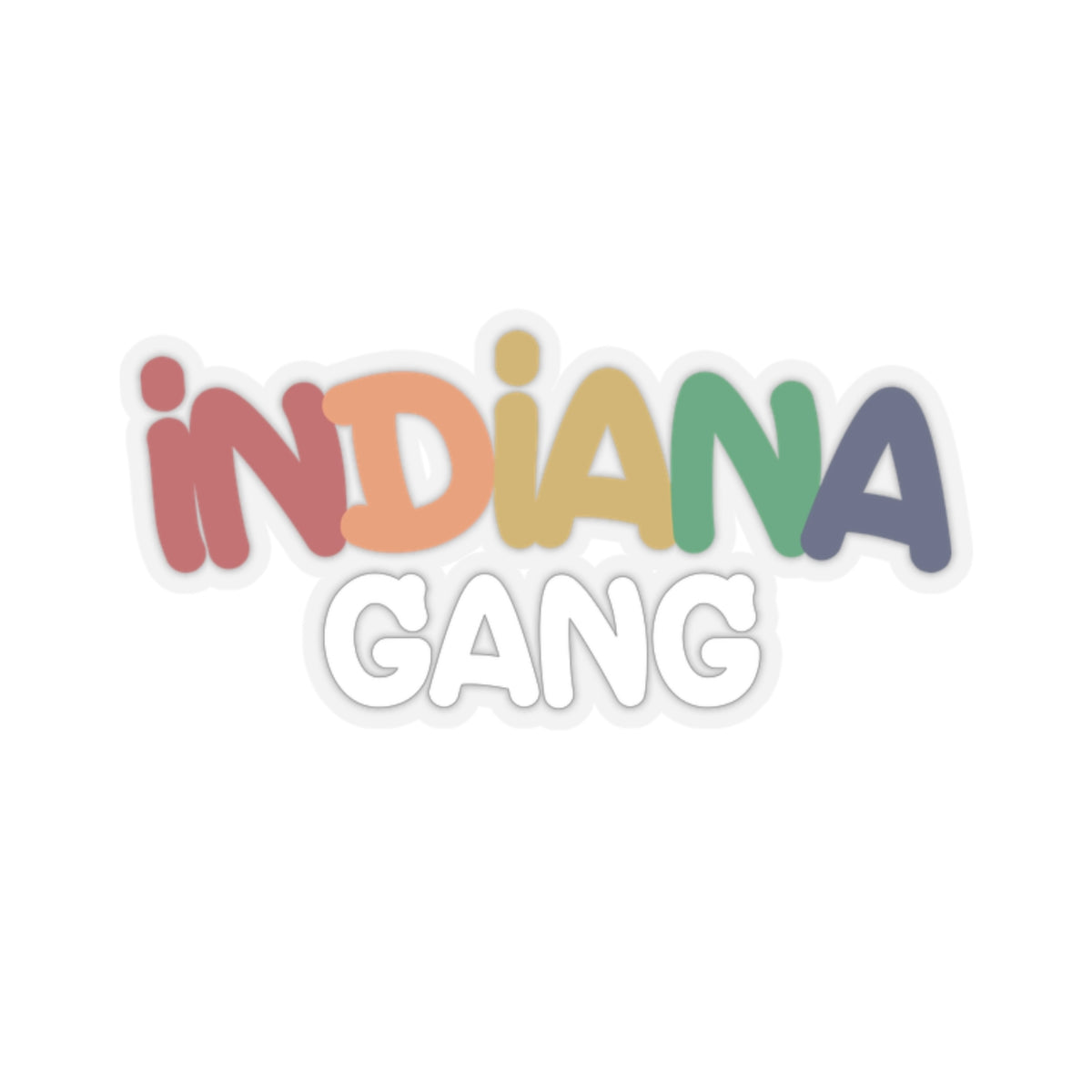 indiana gang rainbow STICKER ACCESSORY