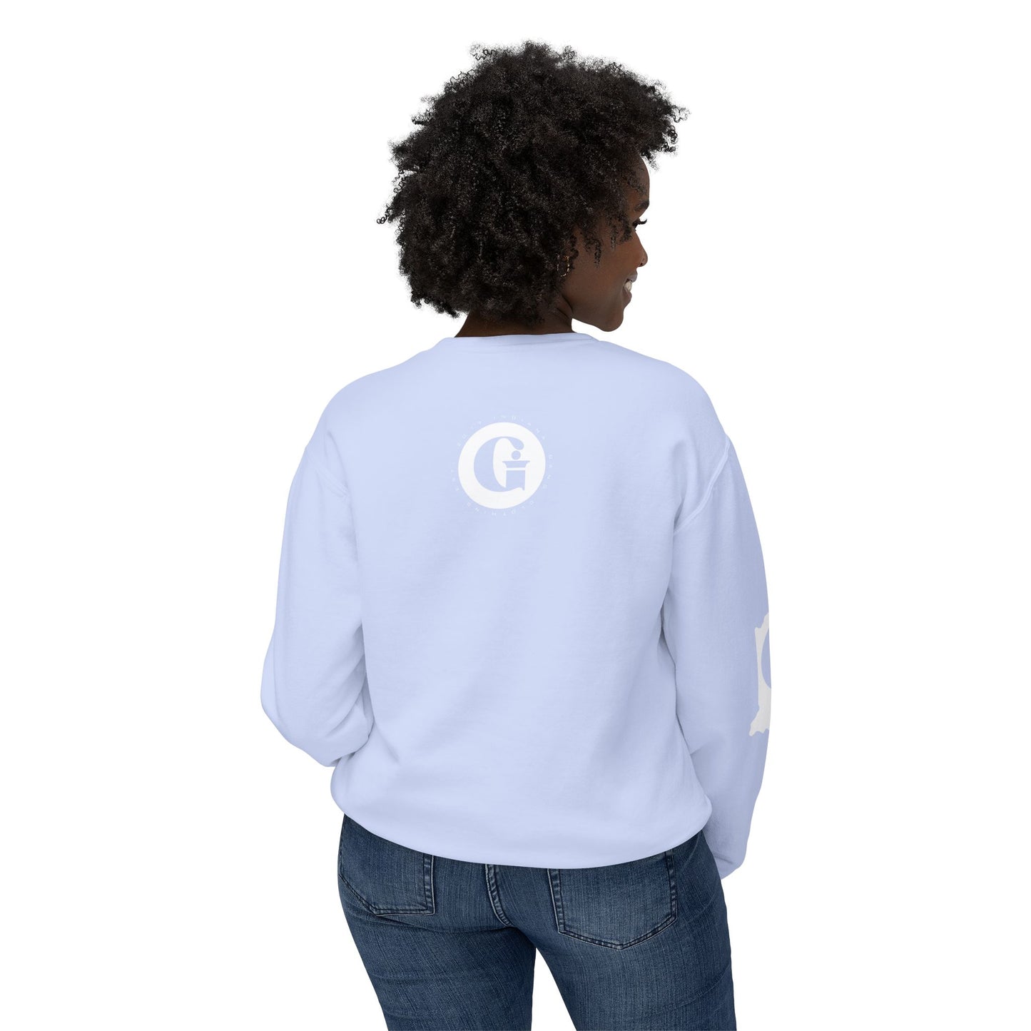 Indiana Gang Heart Unisex Ladies Lightweight Crewneck Sweatshirt