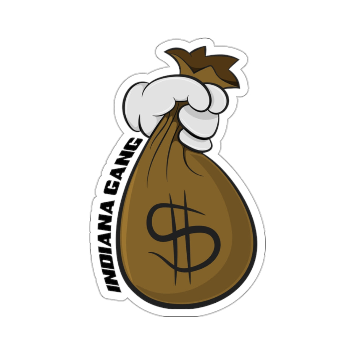 INDIANA GANG MONEY BAG STICKER ACCESSORY