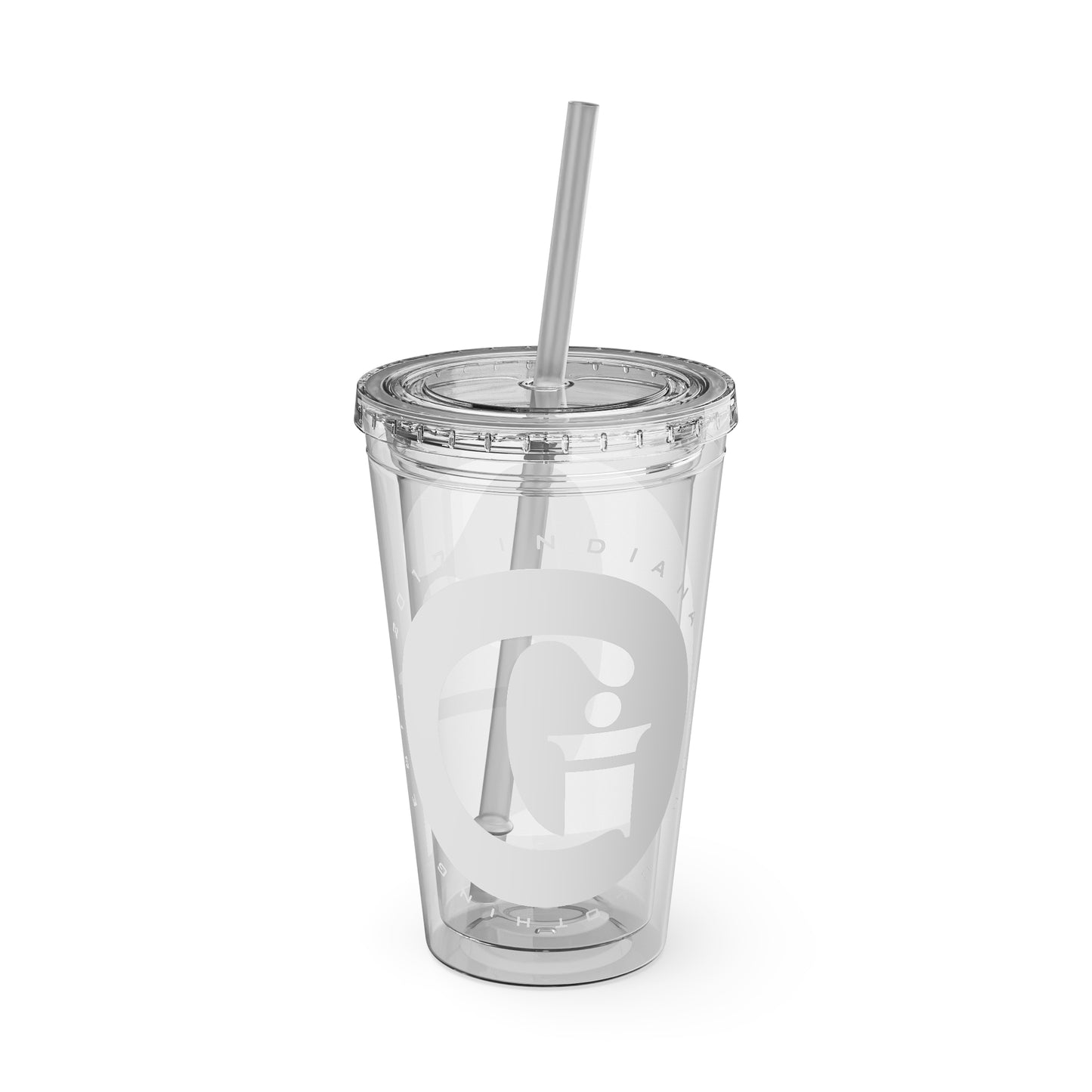 Indiana Gang Logo Sunsplash Tumbler with Straw, 16oz Accessory