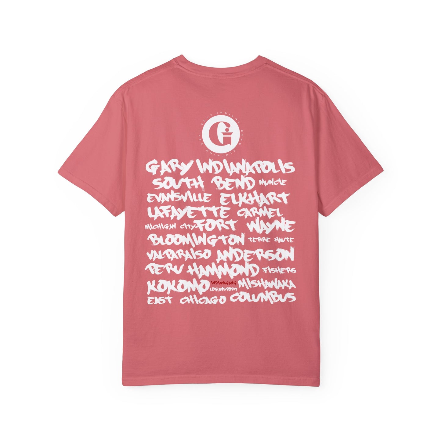 Indiana Gang Outline Logo Unisex Garment-Dyed T-shirt