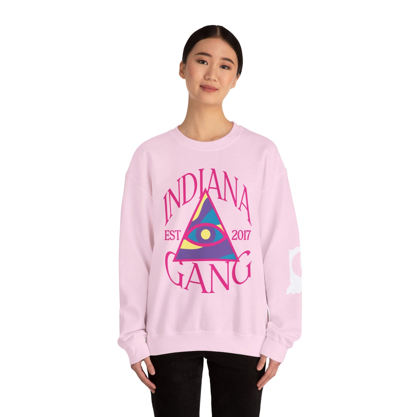 Ladies Indiana Gang Eyes Unisex Heavy Blend™ Crewneck Sweatshirt