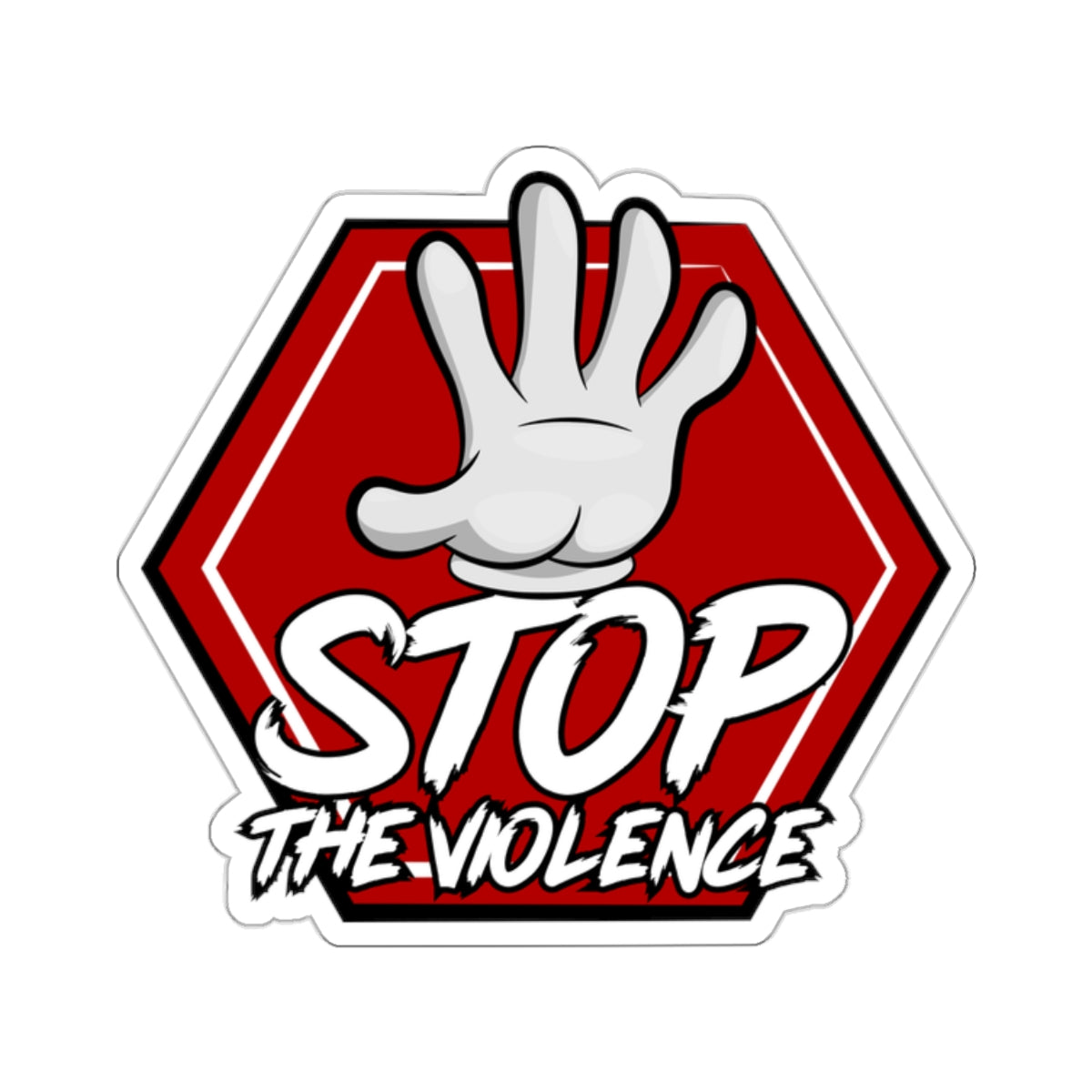 STOP THE VIOLENCE STICKER ACCESSORY