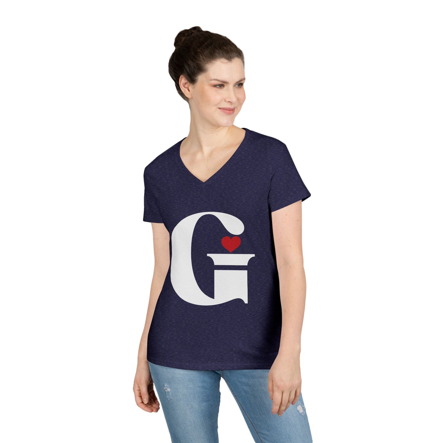 Indiana Gang Heart Ladies' V-Neck T-Shirt