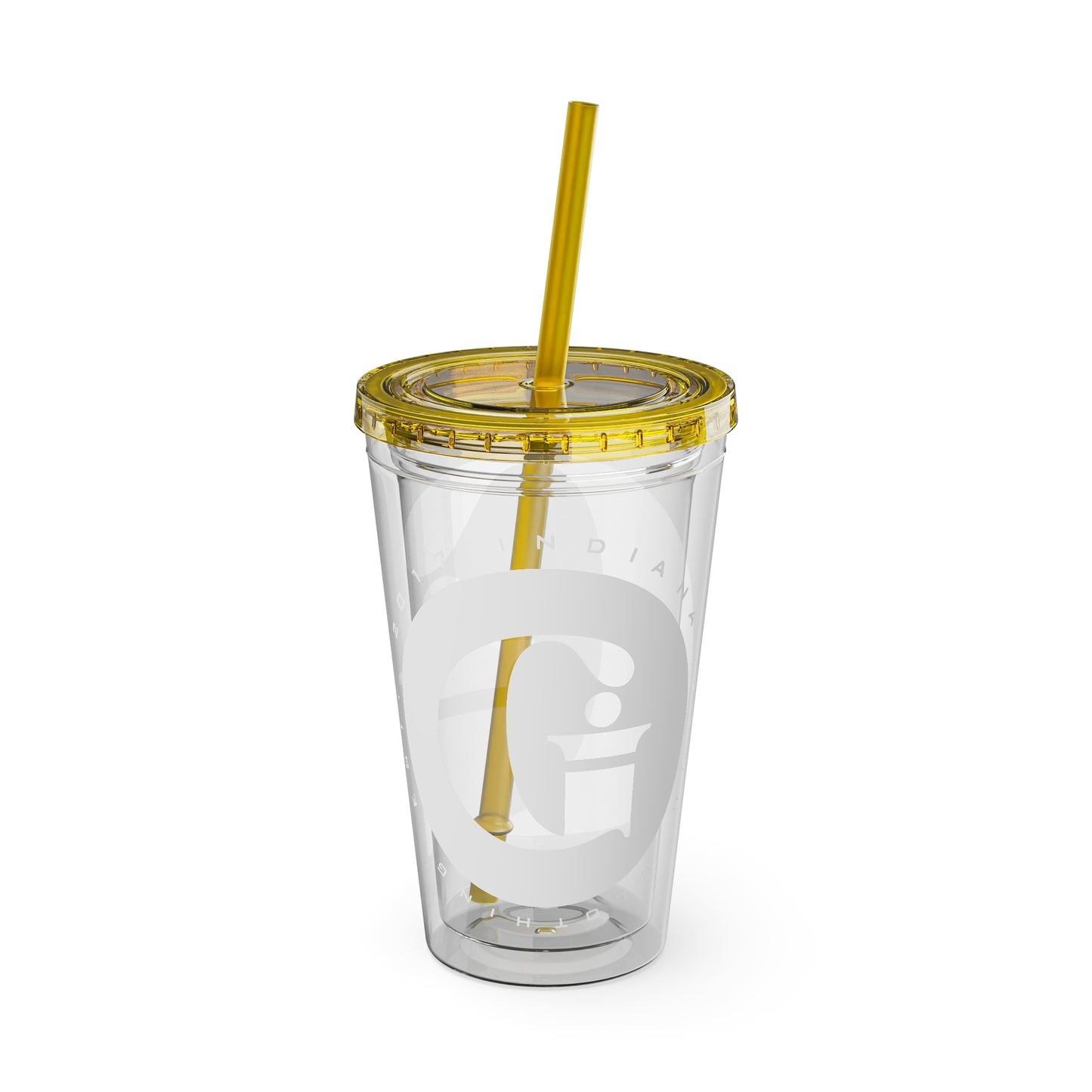 Indiana Gang Logo Sunsplash Tumbler with Straw, 16oz Accessory